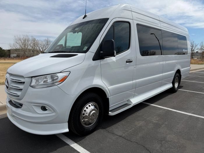 White Mercedes Sprinter